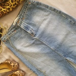 Gap long jean skirt